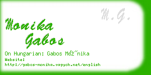 monika gabos business card